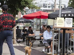 The patio at Main Street Brewing in East Vancouver. Photo: SMC Communications. For Joanne Sasvari's 0410 feat patios on April 10, 2021.