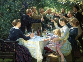 Like UBC professor Edward Slingerland, this late 19th-century painting by Peder Kroyer celebrates the togetherness that can happen between people when they let down their guard with the aid of alcohol.