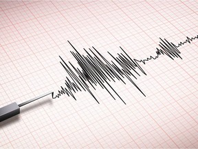 Closeup of a seismograph machine earthquake. Credit: Morrison1977/iStock/Getty Images Plus