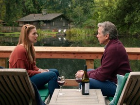 Alexandra Breckenridge and Tim Matheson, stars of the Netflix series Virgin River, on set at Murdo Frazer Park in North Vancouver. Fans of the show can go to the new Netflix website Netflix in Your Neighbourhood and discover all the Canadian locations the show has used.