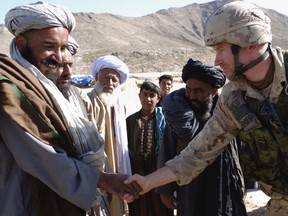 Captain Trevor Greene in Afghanistan in 2006 when he was serving in a peace keeping mission.