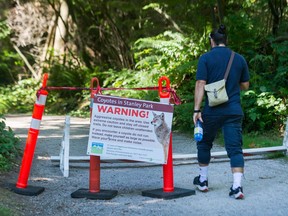 Fencing and trail closure signs at Stanley Park will soon come down as the park fully reopens to the public again following a coyote cull.