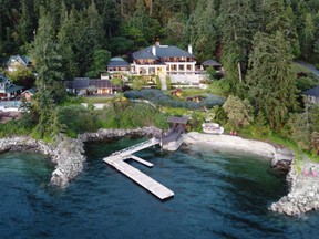 A waterfront home on the Saanich Peninsula has sold for $22.75 million