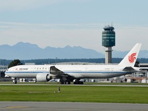 An Air China flight bound for Shenzhen out of YVR was believed to be carrying Huawei CFO Meng Wanzhou on Friday afternoon.