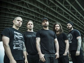 Members of the Vancouver technical-death metal band Archspire. For March 2018 feature story in the Vancouver Sun and Province. (Photo credit: Alex Morgan Imaging) [PNG Merlin Archive]