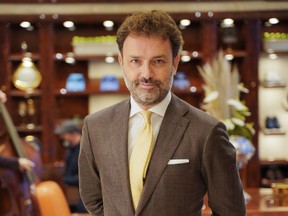 Niccolò Ricci is chief executive officer of Stefano Ricci. He's pictured in the Vancouver boutique.