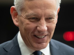 Canada's Ambassador to China Dominic Barton waits to appear before the House of Commons committee on Canada-China relations in 2020.