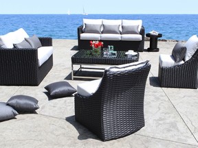 Prep for patio season with a new furniture set from Bishop’s Outdoor Living, available on Postmedia’s Support and Buy Local Auction. SUPPLIED