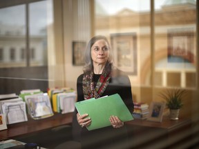 B.C. Chief Coroner Lisa Lapointe at her  office in Victoria on Wednesday, Oct 20, 2021.