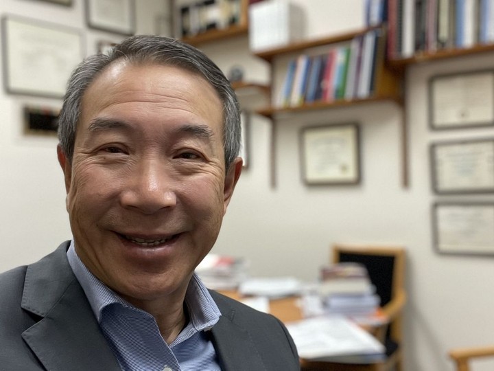  Raymond W. Lam, professor and B.C. Leadership Chair in depression research, UBC, in his office.