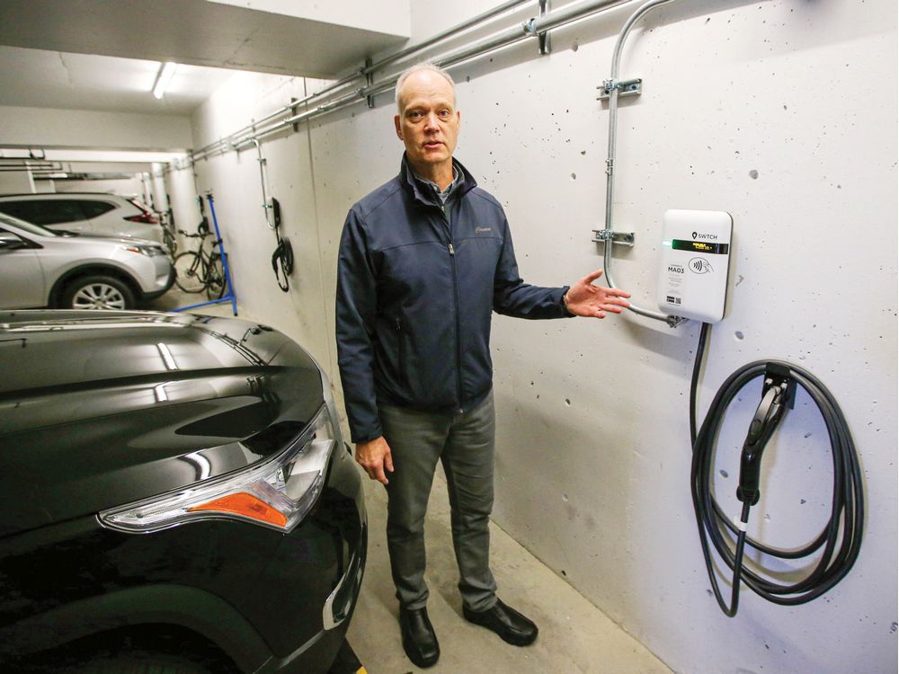 Saanich condo owner helps fellow residents get electriccar charging