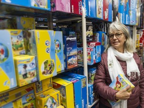 Lee Richmond, owner of Kaboodles toy stores, is still waiting for a chunk of her Christmas inventory, stuck in the worldwide cargo bottleneck triggered by COVID-19.