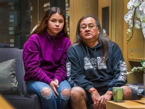 Maxwell Johnson and his granddaughter, Tori, in Vancouver on Jan. 20, 2020.