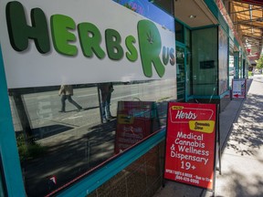 VANCOUVER, BC - May 26, 2020  - Herbs R Us in  Vancouver, B.C., May 26, 2020.  This is a legal cannabis store. (Arlen Redekop / PNG staff photo) (story by Kim Bolan) [PNG Merlin Archive]