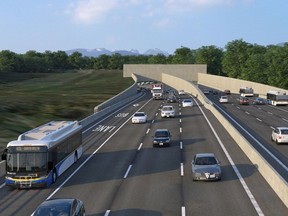 Rendering of a new eight-lane immersed-tube tunnel planned to replace the George Massey Tunnel on Highway 99.