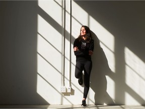 Carolyn Williams inside her new fitness studio which is being renovated in Vancouver. She says she only needs to do very minor renovations but was stuck in a long wait for city permits.