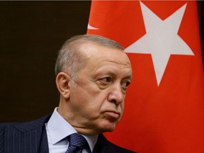 Turkish President Tayyip Erdogan in Sochi, Russia September 29, 2021.