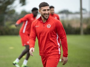 Lucas Cavallini at the Canadian men's soccer team camp in January at Bradenton, Fla.