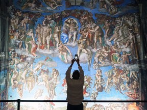 Michelangelo's Sistine Chapel: The Exhibition reproduces 34 frescoes in life-sized close-up.