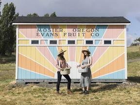 Evans Fruit Company in The Dalles Oregon and on the East Gorge Food Trail.