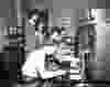 1948 Fraser River Flood - Abbotsford - Young women operate a telephone switchboard. 1948. Vancouver Sun.