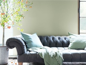 Benjamin Moore’s Colour of the Year is the nurturing October Mist 1495.