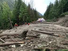 Mudslide at Duffy Lake Road