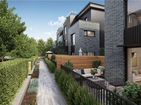 Rowe's 47 homes will include eight one-bedroom garden homes, nine two-bedroom townhomes and 30 three-bedroom townhomes.