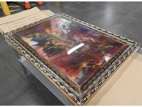 B.C. RCMP and border officials have intercepted a shipment of illegal drugs hidden in the frame of a painting bound for Australia.