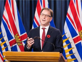 Health Minister Adrian Dix  provides an update on COVID-19 on Nov. 4, 2021.