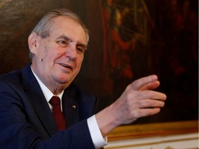 Czech President Milos Zeman