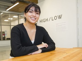 Vivian Tran is one of the Emily Carr University students who are salvaging old growth lumber and turning it into furniture, each piece with unique markings, and features.