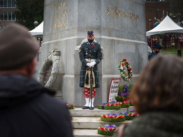 Remembrance Day at Victory Square in Vancouver, Nov. 11, 2021.