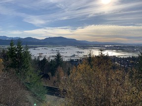 Abbotsford under water: A view of the flooded area from Eagle Mountain on Nov. 17, 2021.
