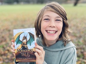 Eleven-year-old Bookey McCormack has just published his first novel, A Dragon's Tale.