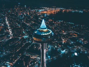The Christmas Tree atop the Space Needle is just one sure sign that Seattle is once again open for the holidays — particularly for Canadians.