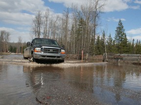 Flooding of Ebenezer Flats near Smithers, B.C. in April 2009.