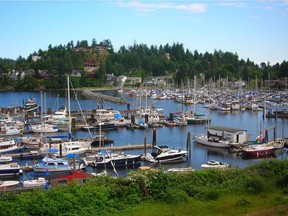 File photo: Small boat harbour, downtown Gibsons, Sunshine Coast, B.C. 2008 photo.