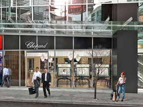 A rendering of the new Chopard boutique at 1108 Alberni St. in Vancouver.