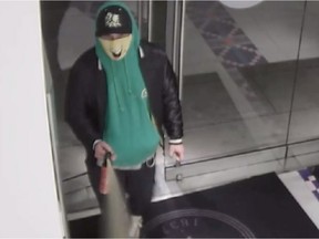 On Dec. 3 around 6 p.m., a masked suspect walked into the Dunsmuir Street luxury retailer and set off a cloud of bear spray, before walking over to a display, picking up a $1,800 purse and then leaving the store. The suspect was captured on store security footage.