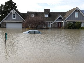 Flooding in Abbotsford in November 2021.