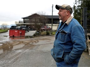 Ted Dykman is a Sumas Prairie diary farmer who has experienced flooding three times in the last decade. Photo: Jennifer Gauthier, Reuters