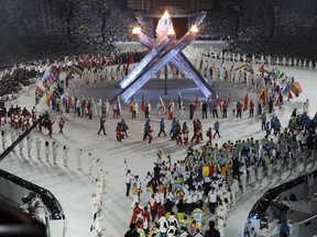 Closing ceremonies of the 2010 Olympic games at B.C. Place. Vancouver is exploring the idea of hosting the 2030 Games with Whistler and four area First Nations.