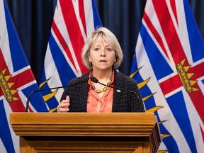 Chief provincial health officer Dr. Bonnie Henry provides an update on COVID-19 in Victoria on December 17, 2021. Photo: Felipe Fittipaldi, Government of B.C.