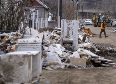 CP-Web. The contents to the insides of homes that were flooded are pictured on the street in downtown Princeton, B.C., Friday, Dec. 3, 2021. Princeton, like many parts of the province, was hit with heavy floods and mudslides over the past couple of weeks causing major devastation.