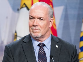 The latest poll has John Horgan's approval rating at 55 per cent.