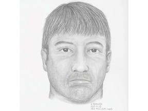 Mounties are seeking the public’s help in identifying the man whose remains were found outside Merritt in September 2019. RCMP illustration.