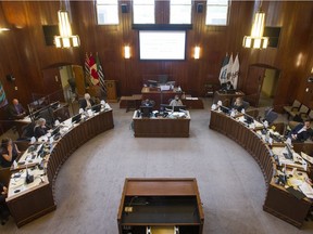Vancouver city council chamber.