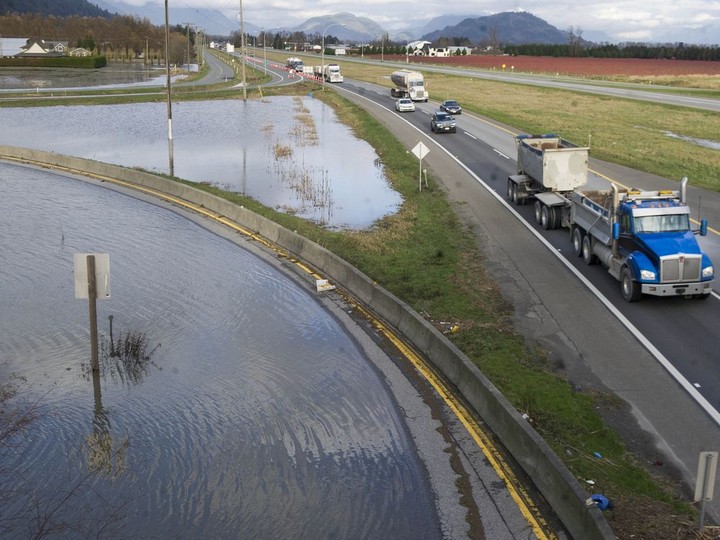  Vehicles travel on the newly-opened Trans-Canada Highway, as seen from No 3 Road.Photo by Jason Payne/ PNG)