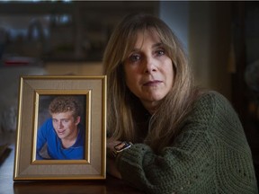 Sharene Shuster, who lost her 25-year-old son, Jordan, to a drug overdose, in Vancouver on Dec. 9.